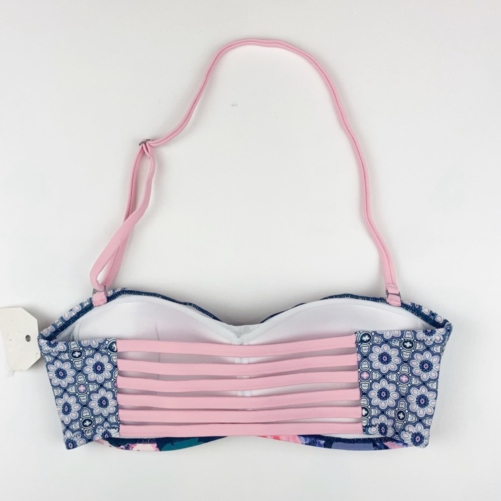 Wonderly Raining Roses Bandeau Bikini Top - Picture 4 of 6